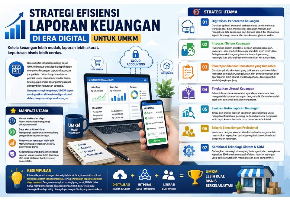 Strategi Efisiensi Laporan Keuangan di Era Digital untuk UMKM