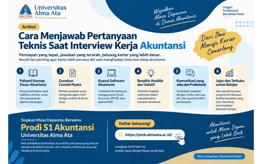 Cara Menjawab Pertanyaan Teknis Saat Interview Kerja Akuntansi